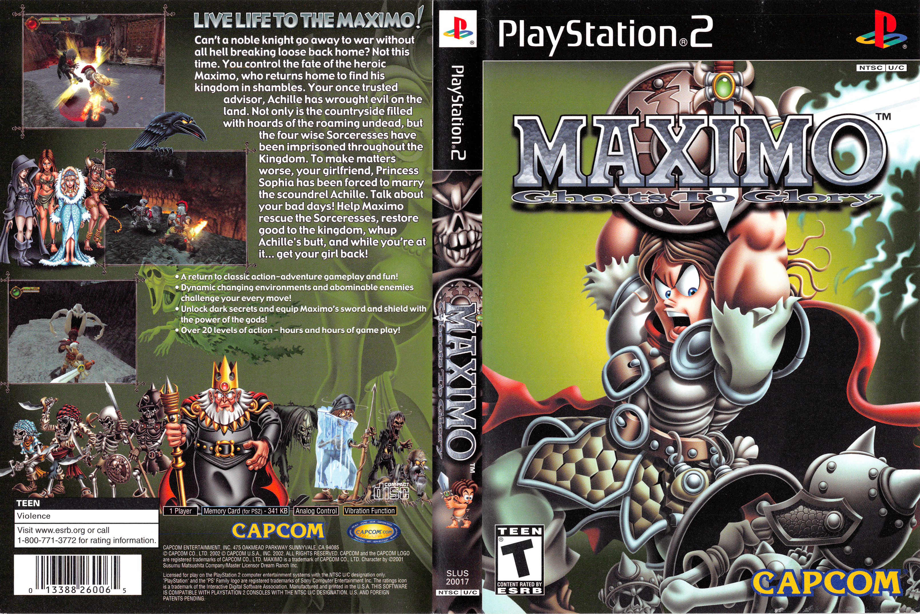 Maximo ghosts best sale to glory ps2